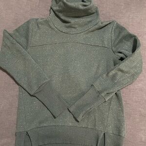 ALO Yoga Green Cowl Neck Sweater